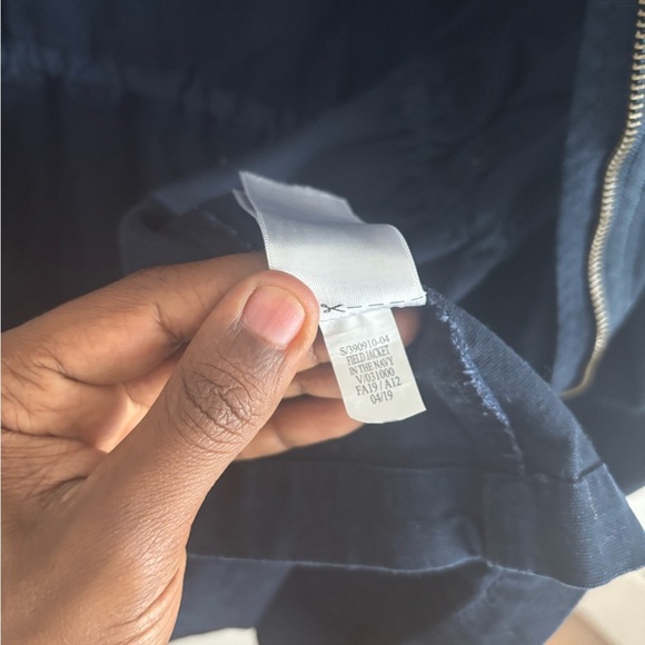 Old Navy Twill Field Jacket Womens XXL Cargo Navy Blue 100% Cotton Utility Chore - Picture 6 of 6